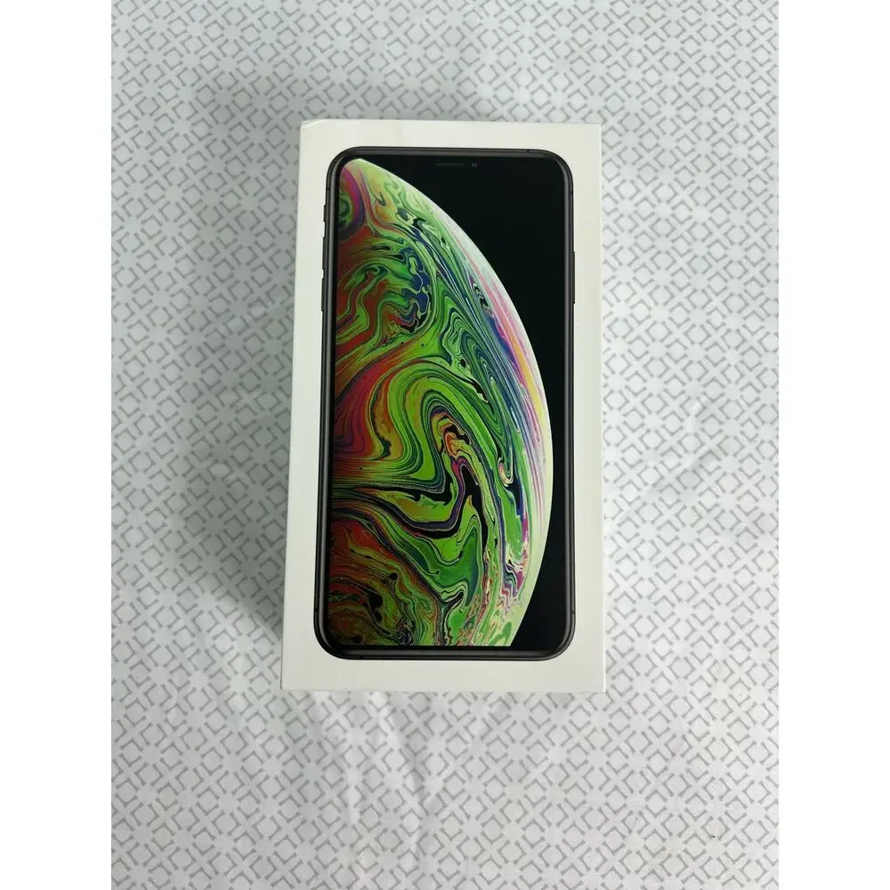 Iphone XS Max Space Gray 256GB Instructions and apple stickers BOX ONLY